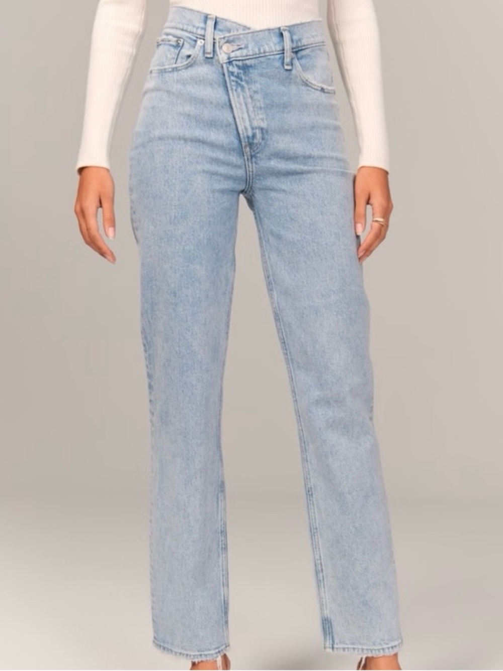 Abercrombie 90s ultra high rise straight jean